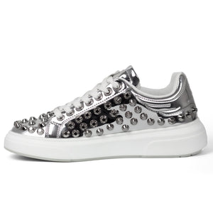 John Richmond Studded Sneakers With Signature Sole - Footcourt Egypt
