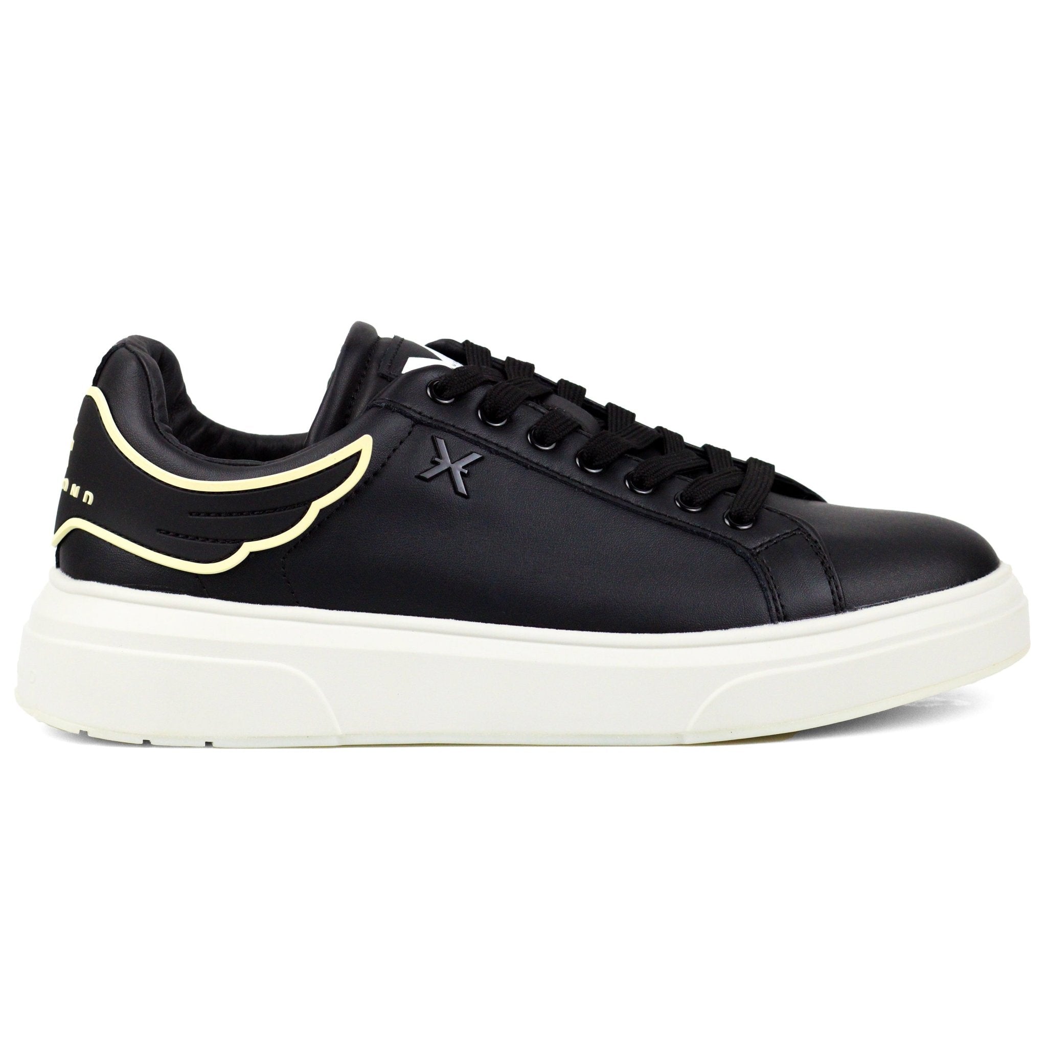 John Richmond 25312CP Men's Leather Sneakers BLK - Footcourt Egypt