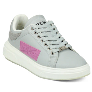 John Richmond Leather Sports Shoes GRY - Footcourt Egypt