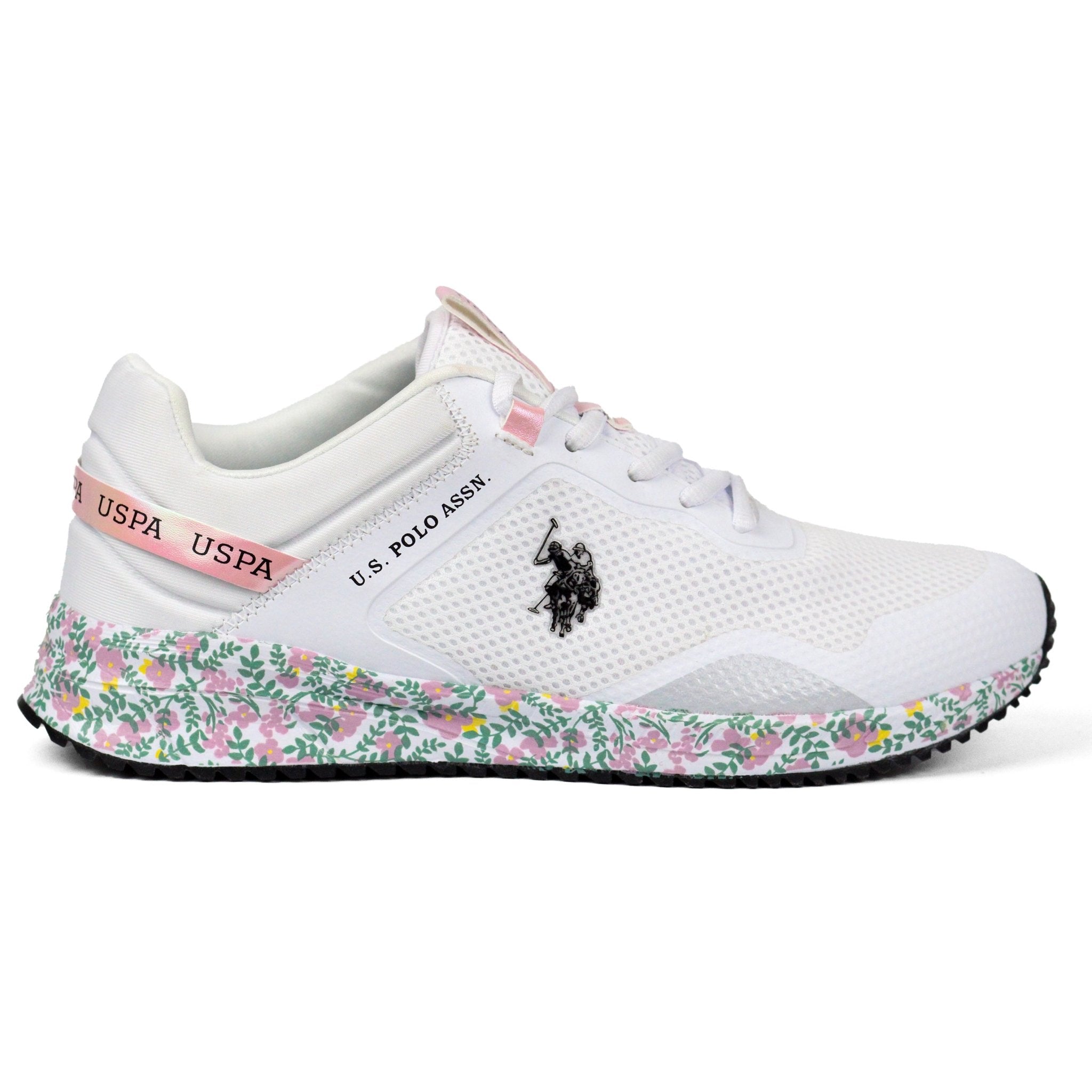 U.S POLO Assn COTE12 Flowers Sneakers Women WTML - Footcourt Egypt