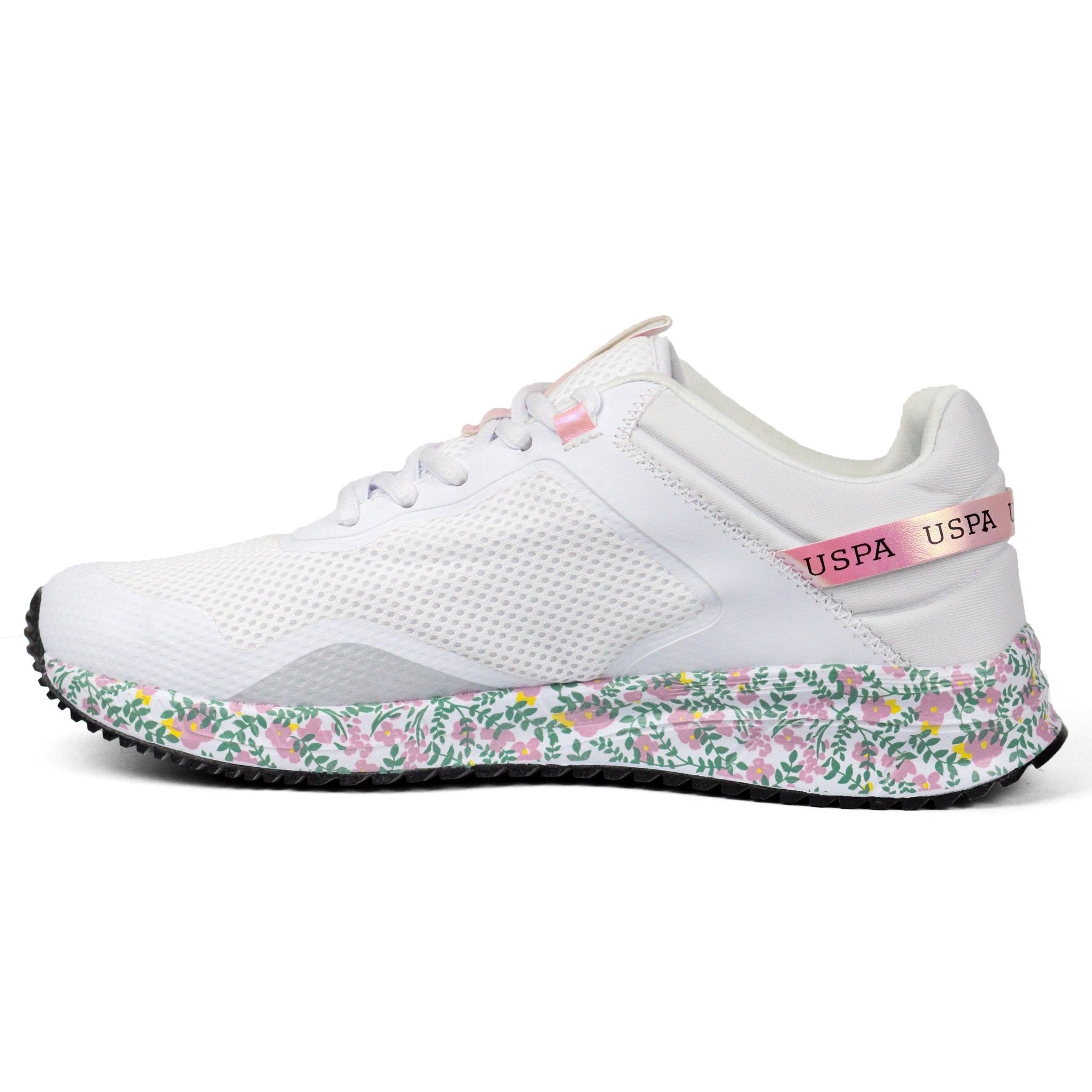 U.S POLO Assn COTE12 Flowers Sneakers Women WTML - Footcourt Egypt