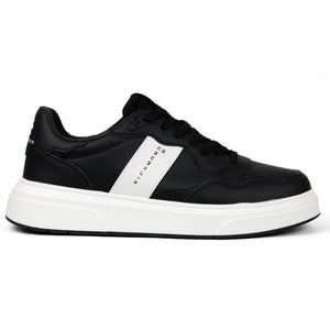 John Richmond Splash-effect Lace-up Leather Sneakers BKW - Footcourt Egypt
