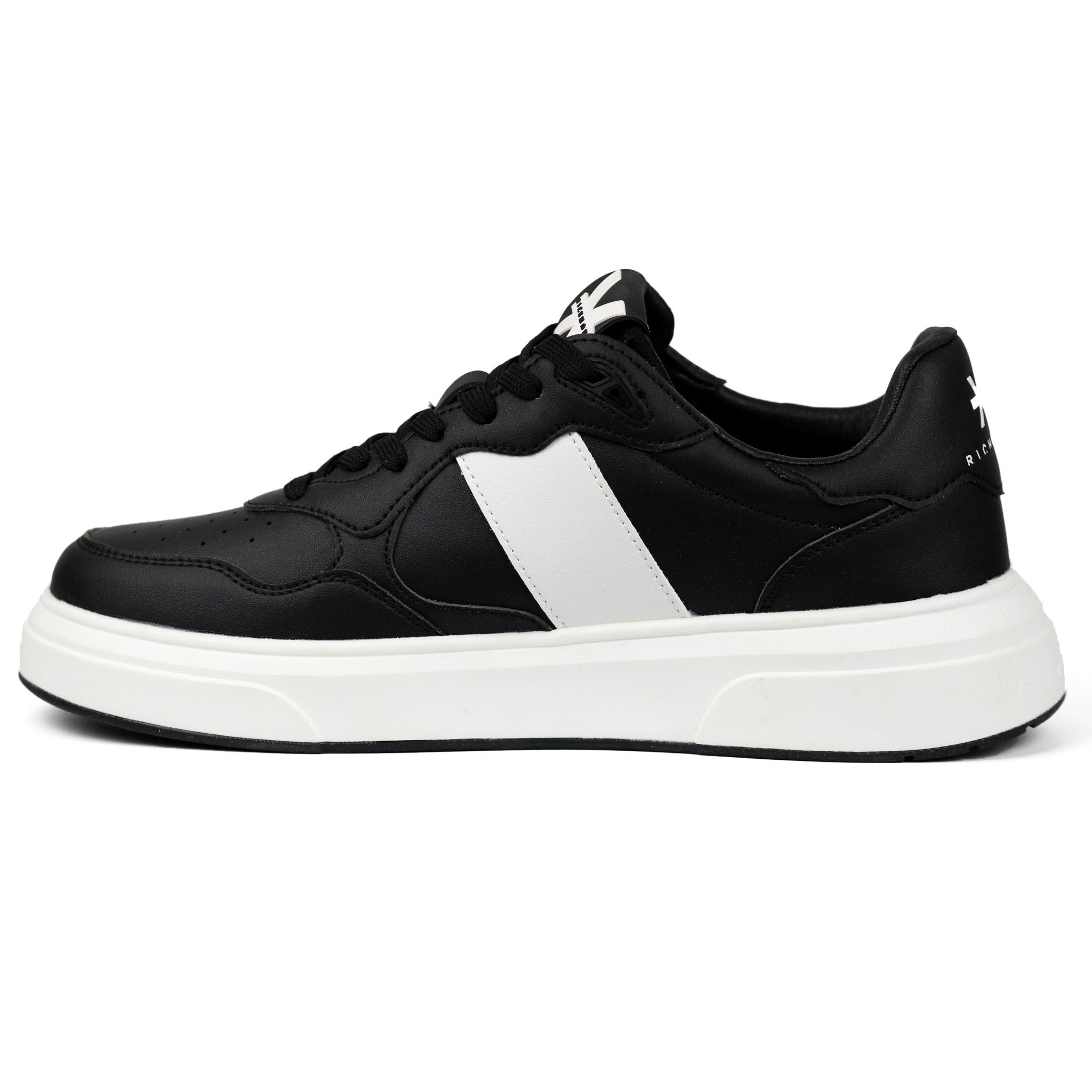 John Richmond Splash-effect Lace-up Leather Sneakers BKW - Footcourt Egypt