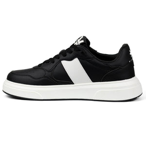 John Richmond Splash-effect Lace-up Leather Sneakers BKW - Footcourt Egypt