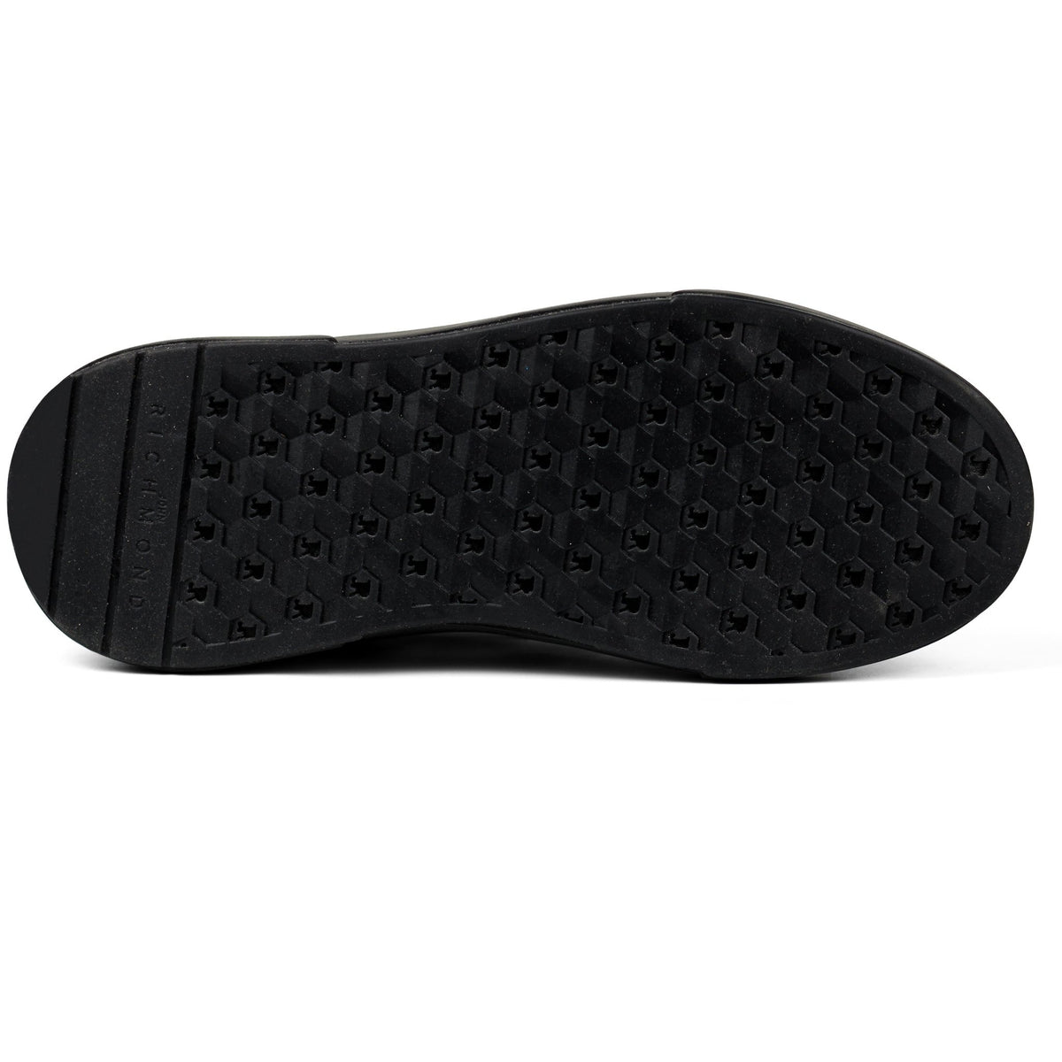 John Richmond Splash-effect Lace-up Leather Men's Sneakers BLK - Footcourt Egypt