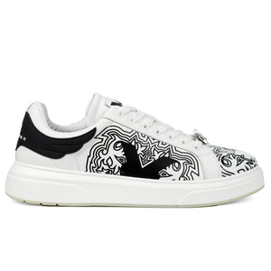 John Richmond 27307CP Men's Leather Sneakers WHT - Footcourt Egypt