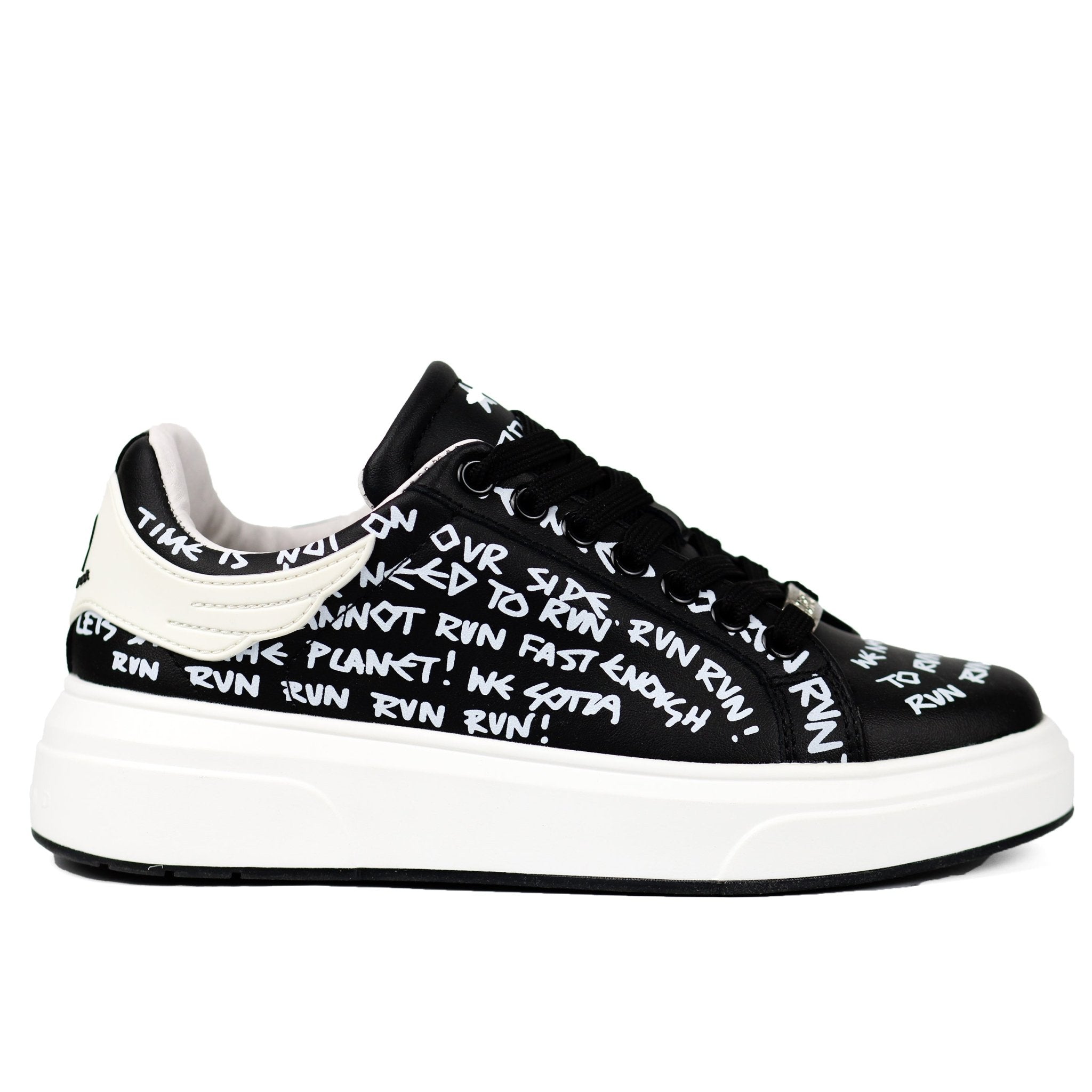 John Richmond Men's 18129CP Sneakers BKW - Footcourt Egypt