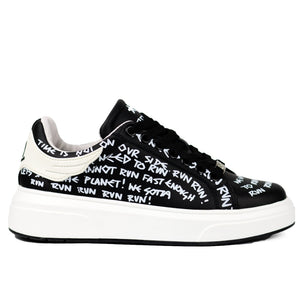 John Richmond Women's 18035CP Sneakers BKW - Footcourt Egypt