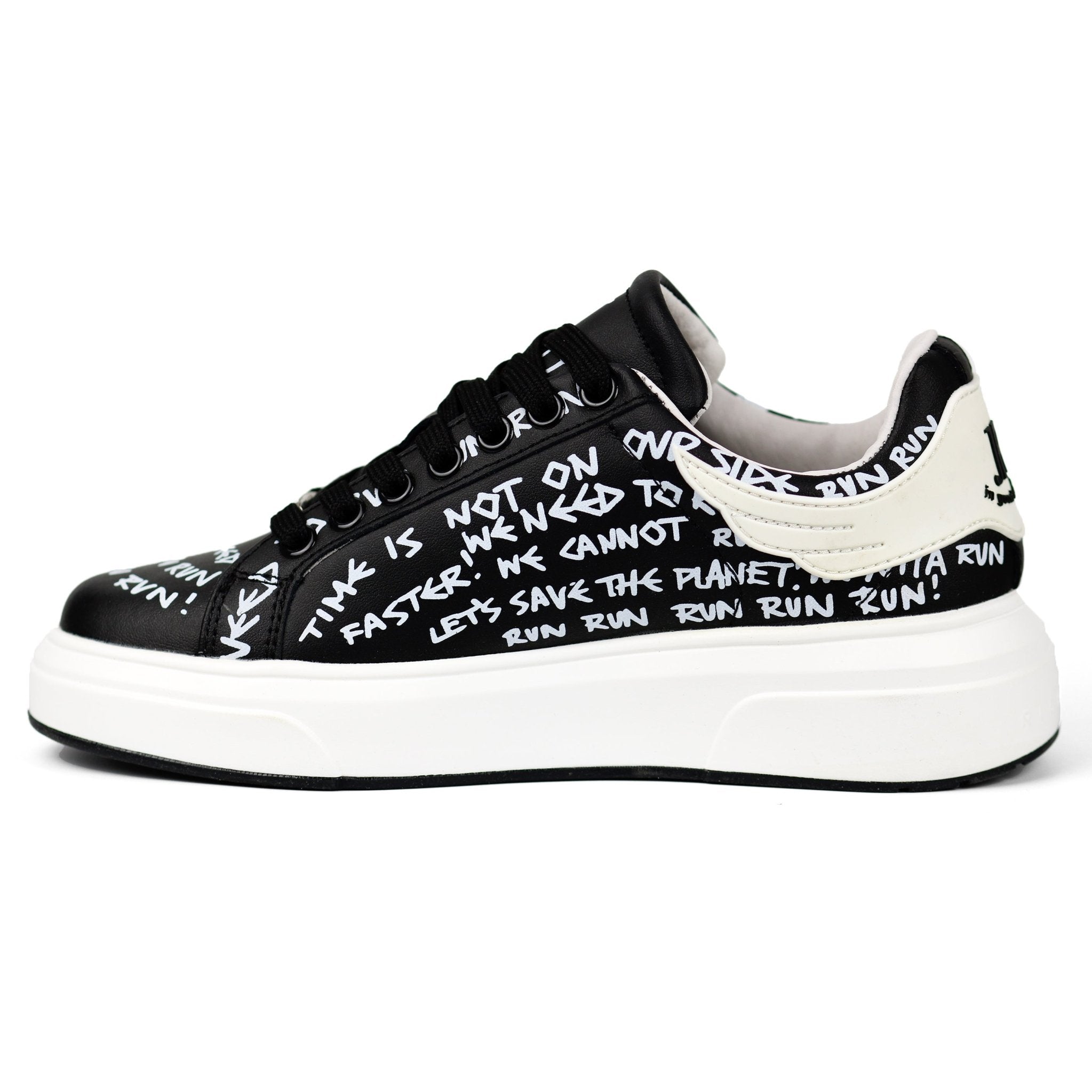John Richmond Men's 18129CP Sneakers BKW - Footcourt Egypt