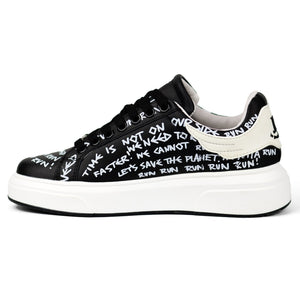 John Richmond Men's 18129CP Sneakers BKW - Footcourt Egypt