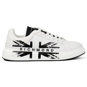 John Richmond 15705CP Leather Sneakers WBK - Footcourt Egypt