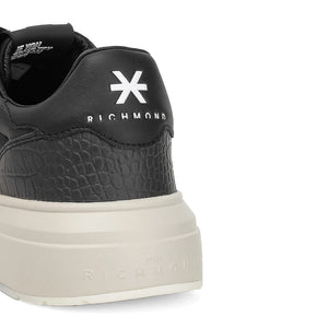 John Richmond Leather 20013CP Shoes BLK - Footcourt Egypt