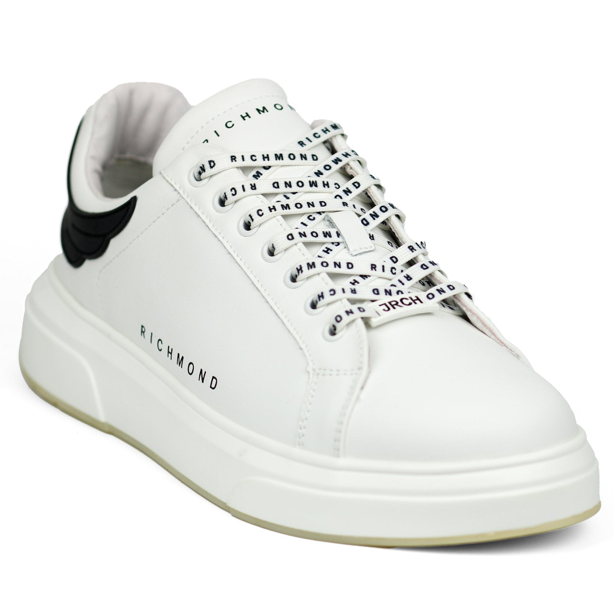 John Richmond 14018CP Men's Leather Sneakers WTBK - Footcourt Egypt