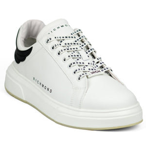 John Richmond 14018CP Men's Leather Sneakers WTBK - Footcourt Egypt