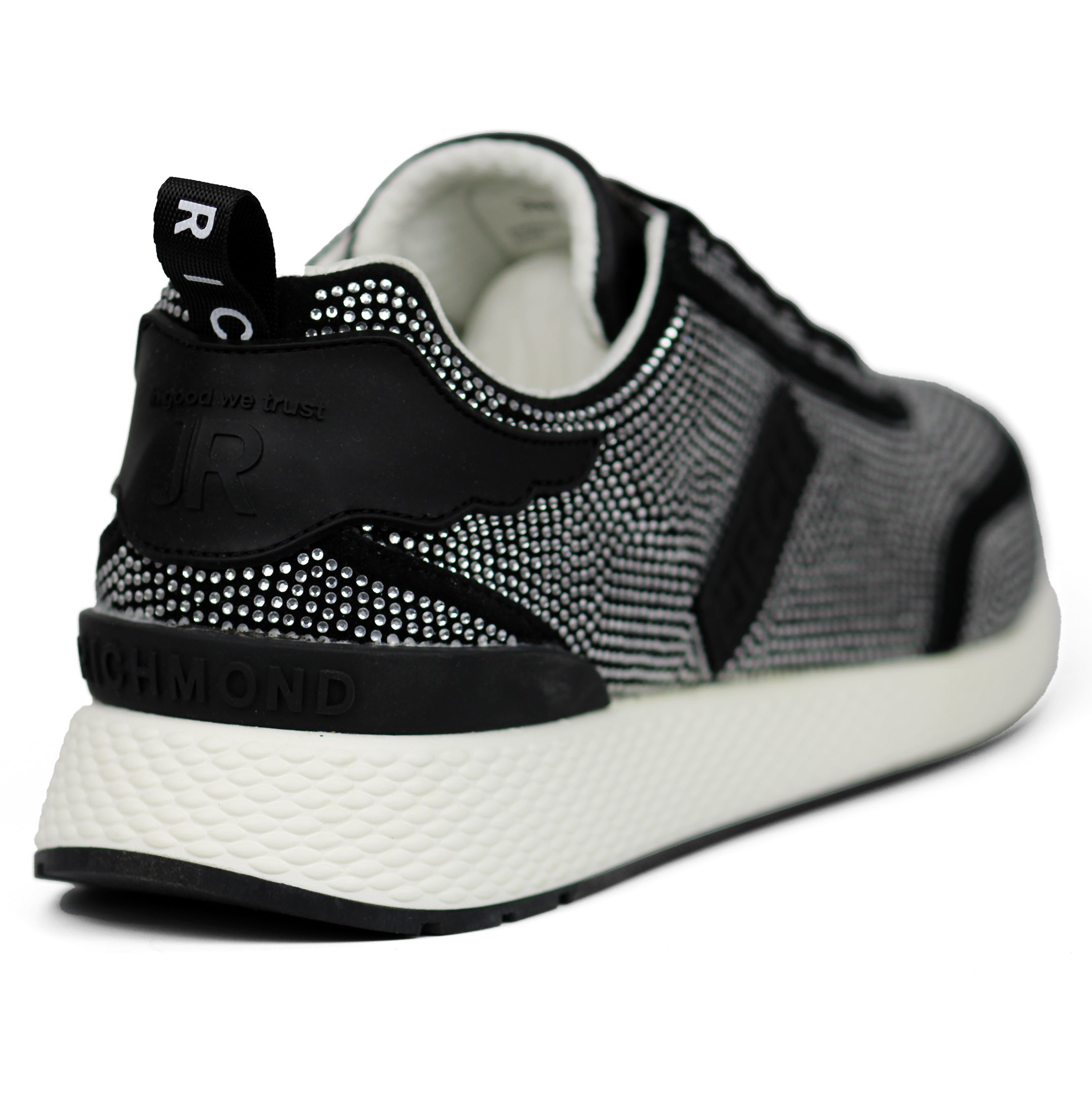 John Richmond Daisy 18028CP Sneakers BKSL - Footcourt Egypt