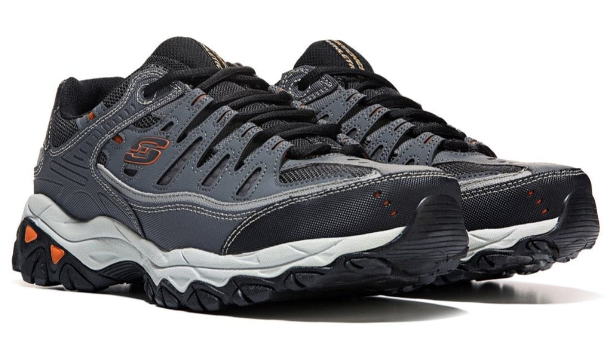 SKECHERS Men's After Burn Memory Foam X - Wide Sneaker - Footcourt Egypt