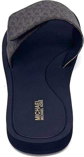 Michael Kors MK Signature Logo Print Wade Slide - Footcourt Egypt