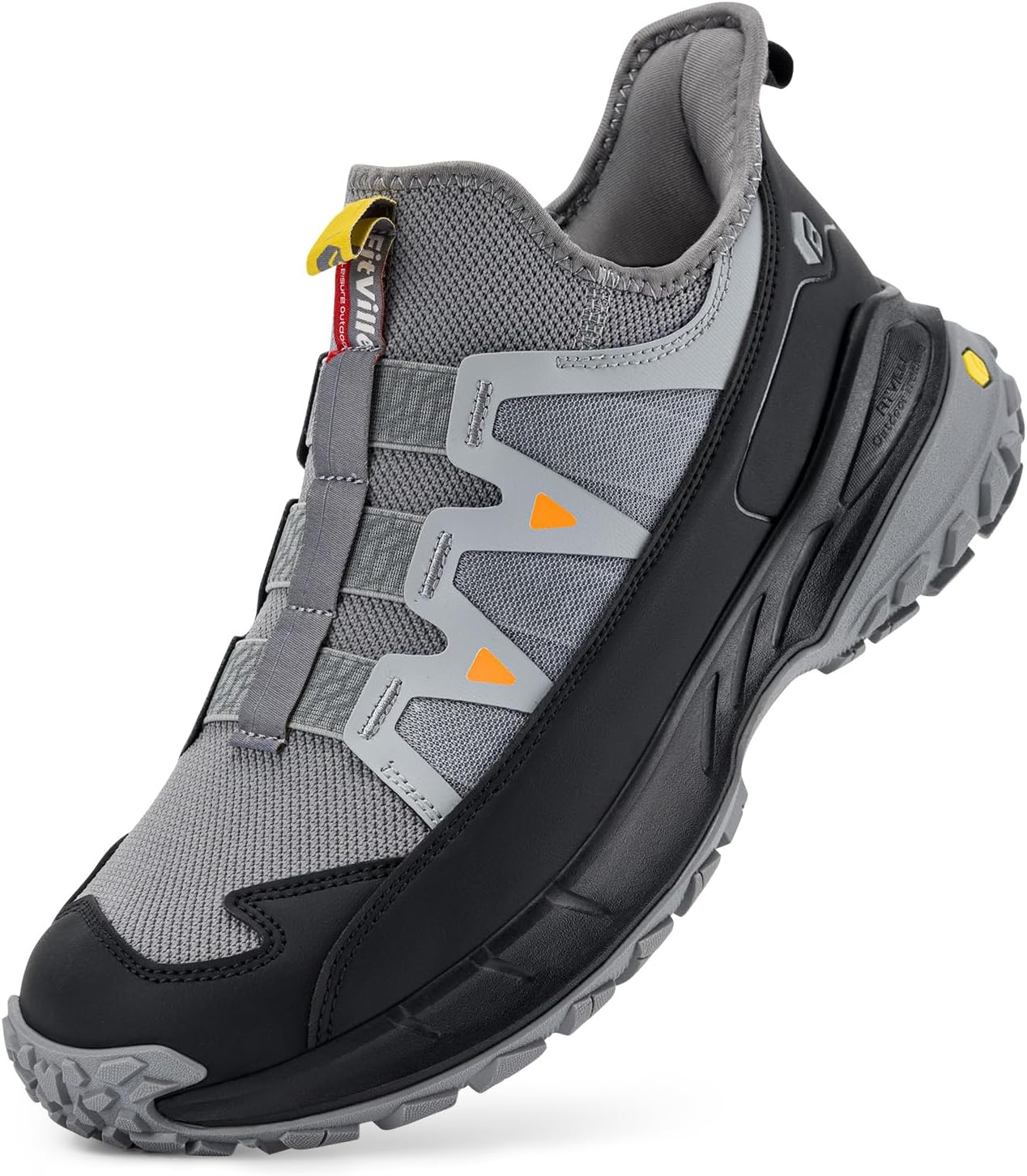 FITVILLE Mens Extra Wide Walking Trainers Slip On G - Footcourt Egypt