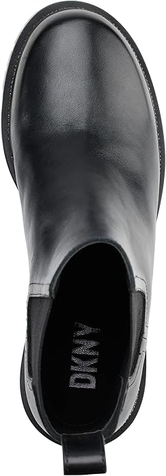 DKNY Women's Smooth Lug Sole Leather Boot - Footcourt Egypt