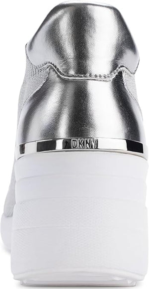 DKNY Kasia Women's Lace - Up Wedge Sneakers - Footcourt Egypt