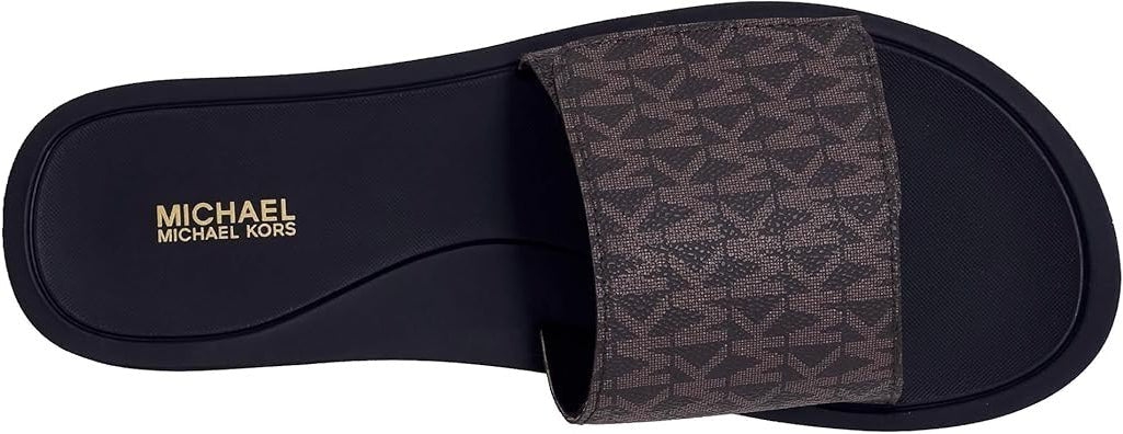 Michael Kors MK Signature Logo Print Wade Slide - Footcourt Egypt