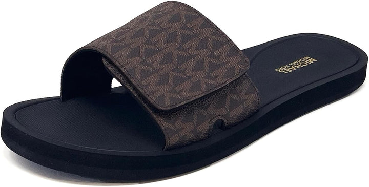 Michael Kors MK Signature Logo Print Wade Slide - Footcourt Egypt