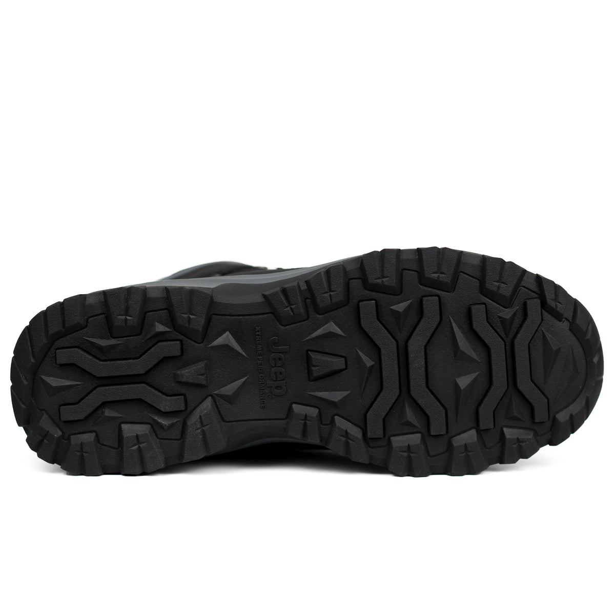 JEEP Mid Top Lace Chunky Hiking Boot BKGY - Footcourt Egypt