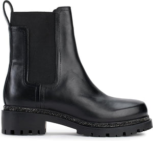 DKNY Women's Smooth Lug Sole Leather Boot - Footcourt Egypt