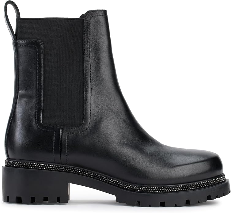 DKNY Women's Smooth Lug Sole Leather Boot - Footcourt Egypt