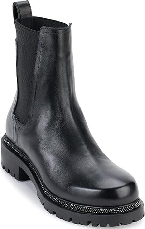 DKNY Women's Smooth Lug Sole Leather Boot - Footcourt Egypt