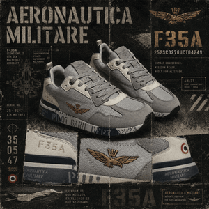AERONAUTICA Militare F35A Men's sneakers GREY - Footcourt Egypt