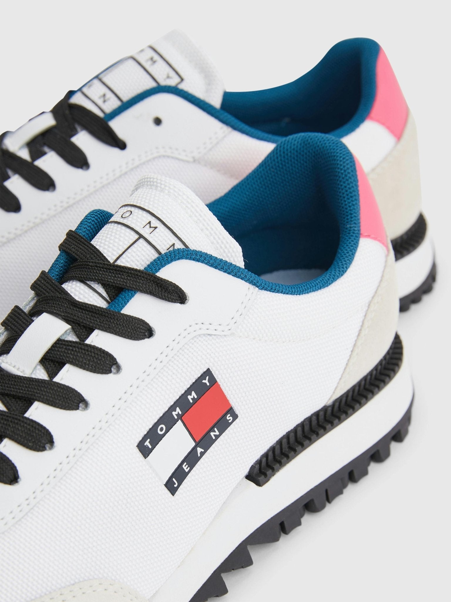 TOMMY HILFIGER Retro Mixed Texture Cleat Trainers - Footcourt Egypt