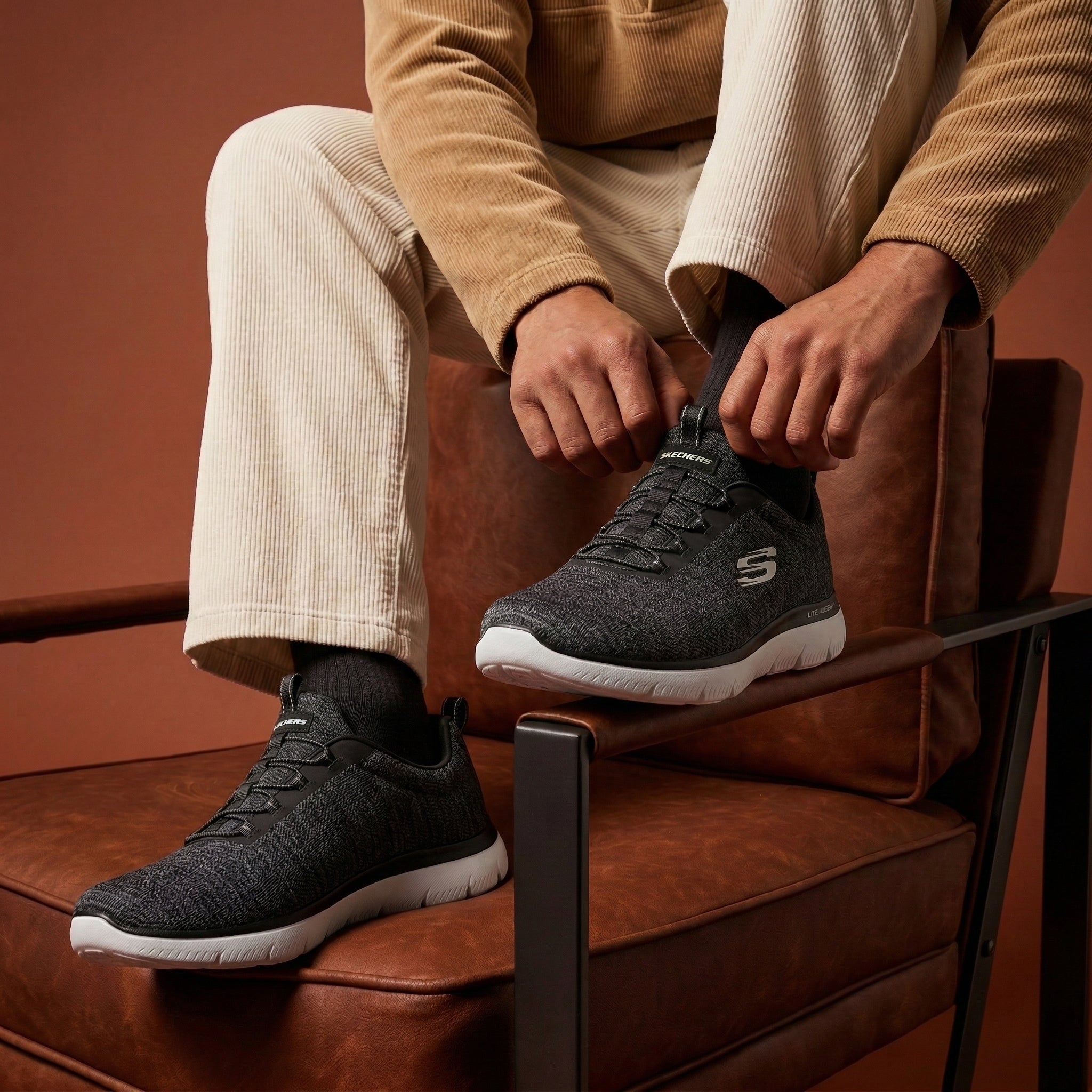 SKECHERS Summits Lifestyle Shoes - Footcourt Egypt