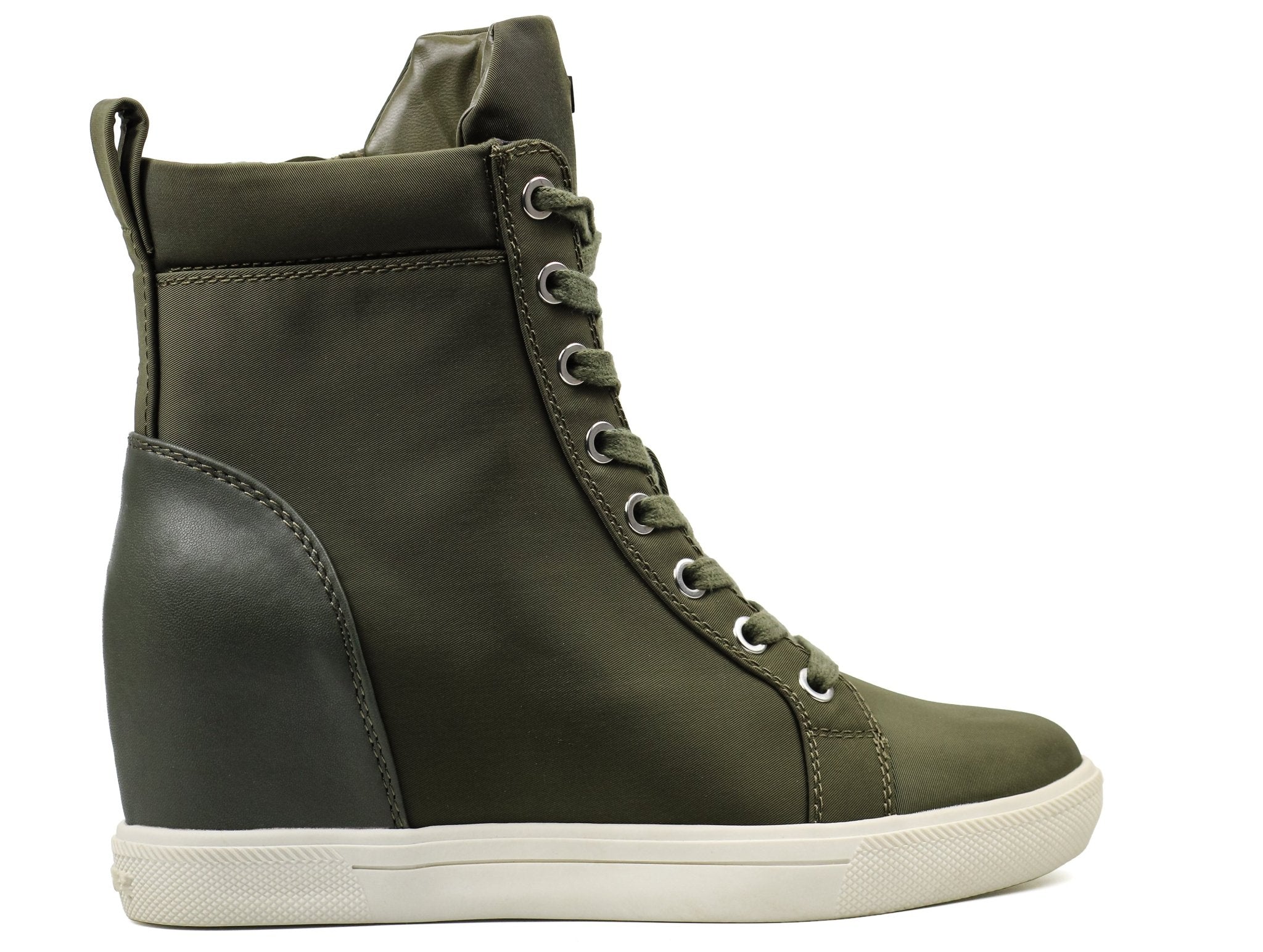 DKNY Women's Calz Lace - Up High - Top Wedge Sneakers - Footcourt Egypt
