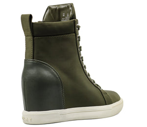 DKNY Women's Calz Lace - Up High - Top Wedge Sneakers - Footcourt Egypt