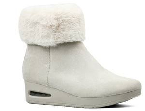 DKNY Womens Abri Faux Suede Faux Fur Booties - Footcourt Egypt