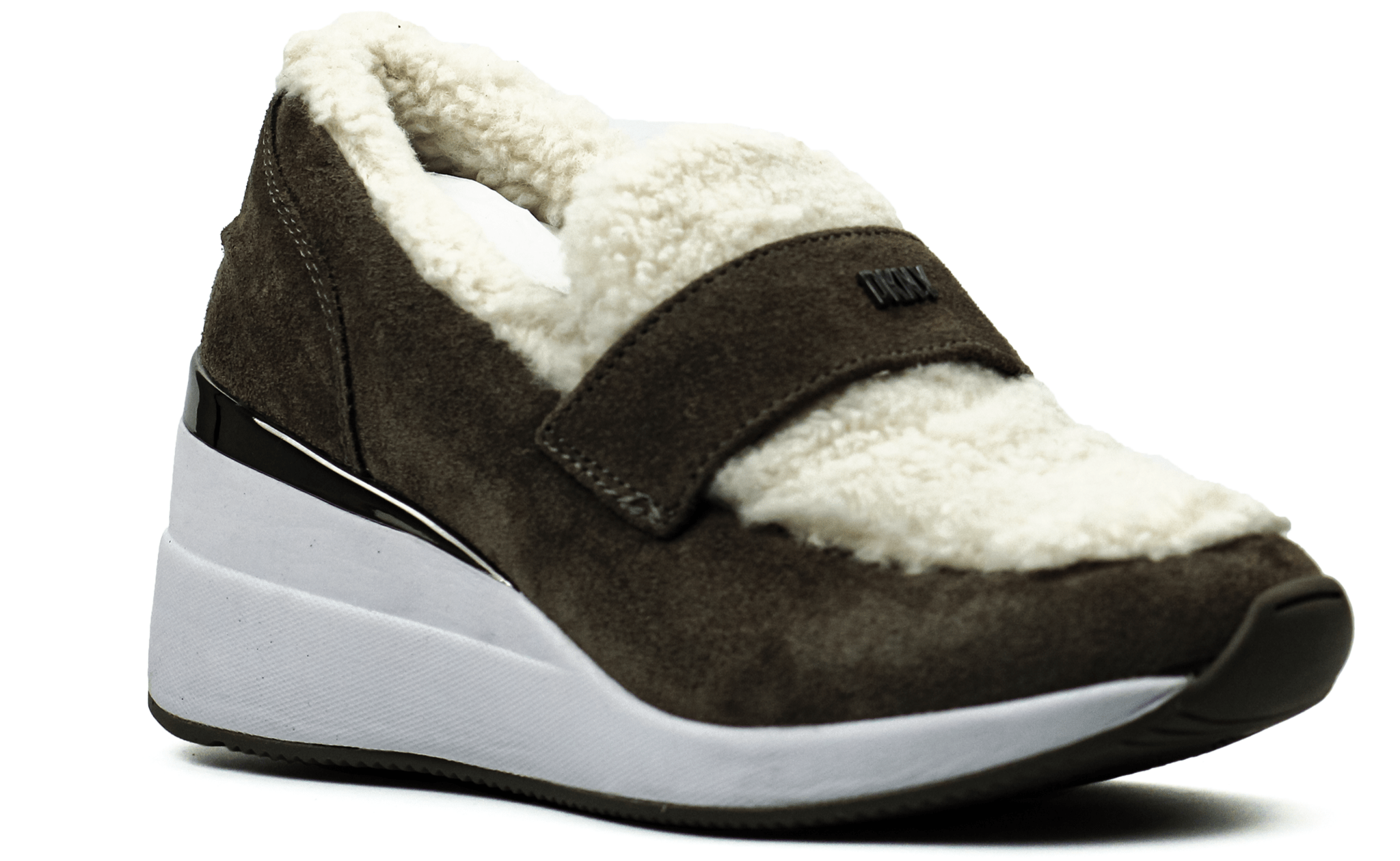 DKNY furWedge Knit Sneaker - Footcourt Egypt