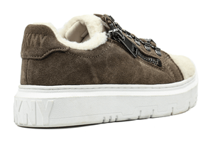 DKNY Matti fleece Lace Up Sneakers - Footcourt Egypt