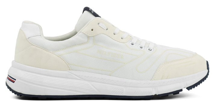 TOMMY HILFIGER Mixed Texture Signature Tape Trainers - Footcourt Egypt