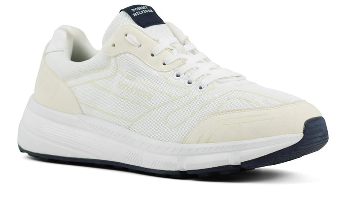 TOMMY HILFIGER Mixed Texture Signature Tape Trainers - Footcourt Egypt