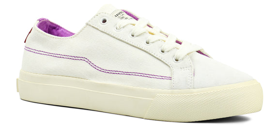 Levi's Decon Lace - Sneaker Uomo In Cotone Biologico, Regular White, Taglia 43 EU