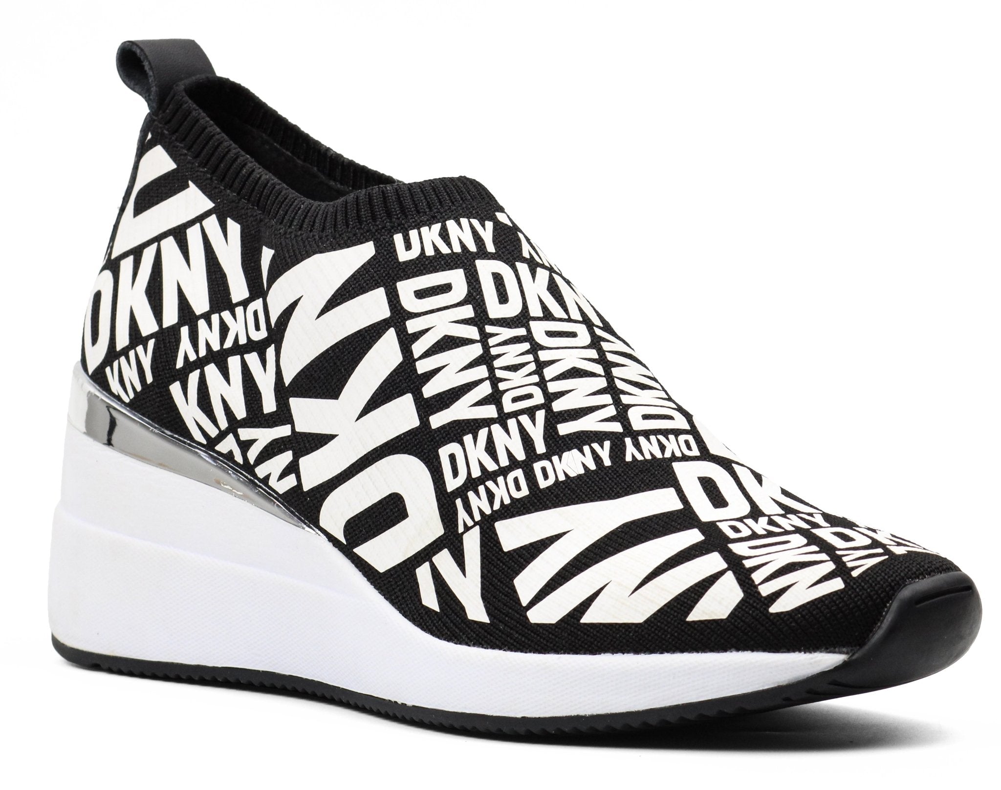 DKNY PARKS Logo Printed Heeled Slip - On - Footcourt Egypt