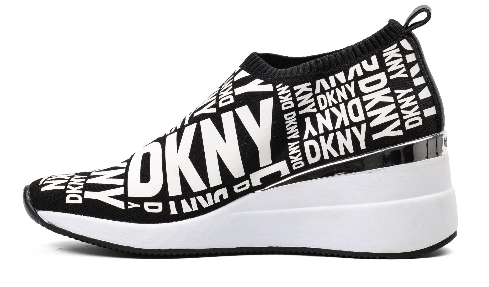 DKNY PARKS Logo Printed Heeled Slip - On - Footcourt Egypt