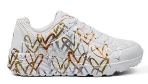 SKECHERS x JGoldcrown: Uno Lite - Metallic Love K - Footcourt Egypt