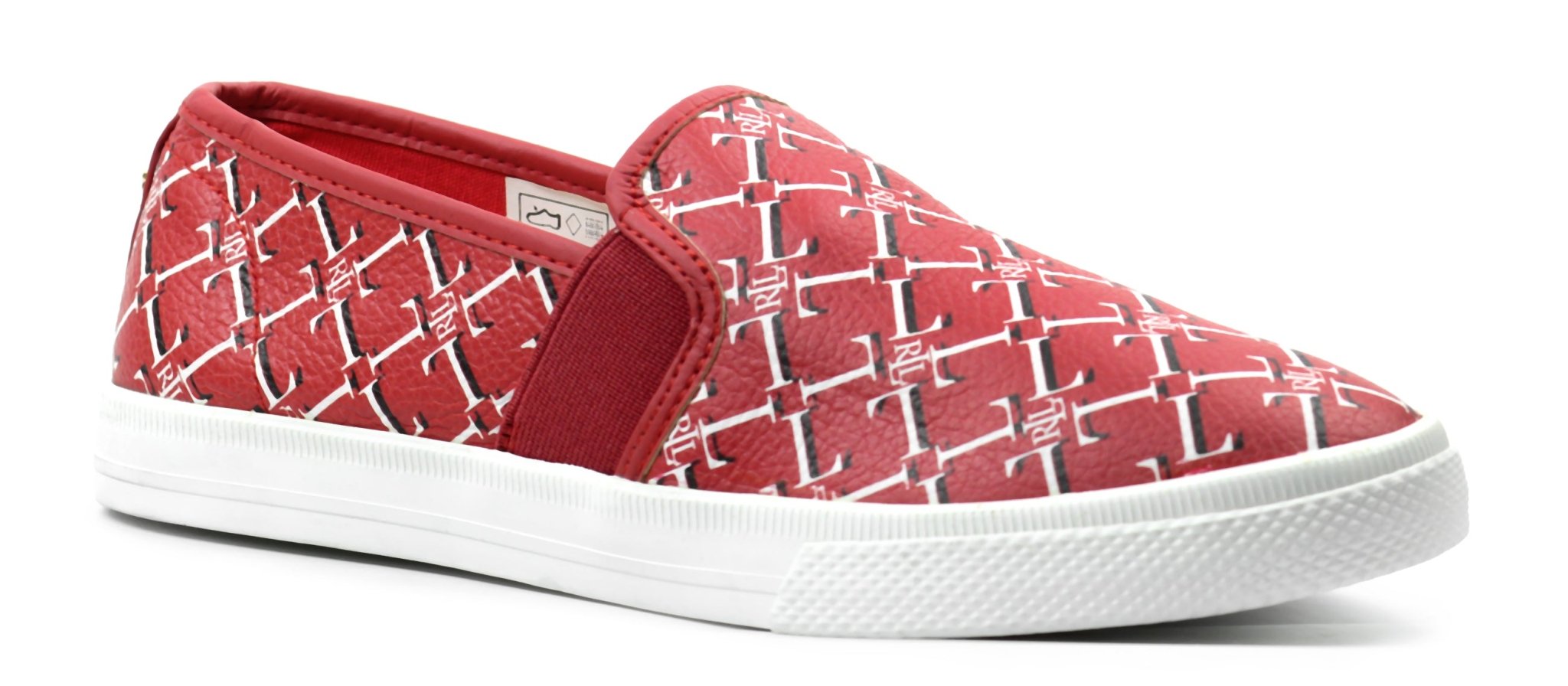RALPH LAUREN Jinny Faux - Leather Trainer - Footcourt Egypt