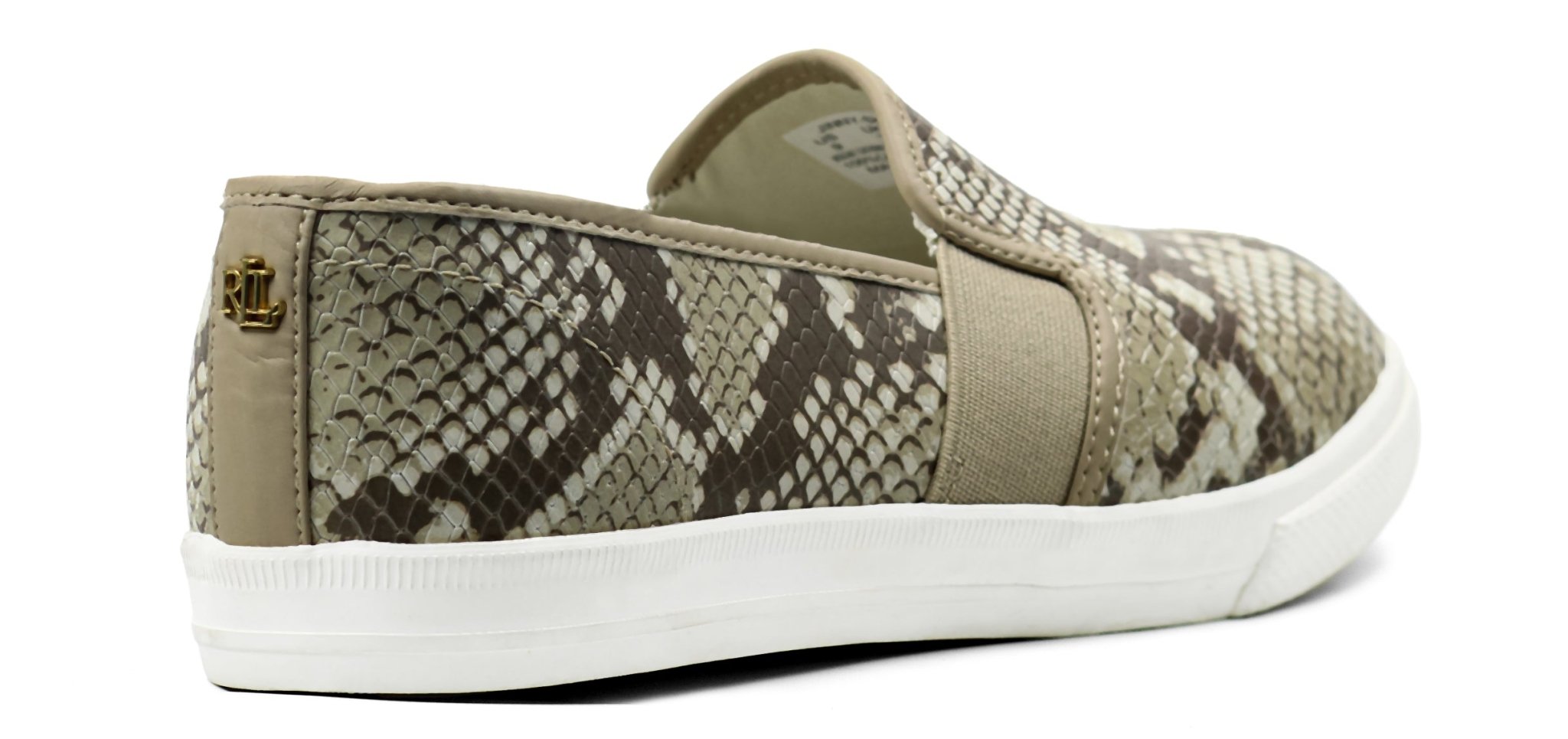 RALPH LAUREN Jinny Faux - Leather Trainer - Footcourt Egypt