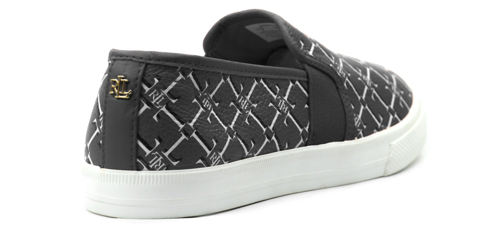 RALPH LAUREN Jinny Faux - Leather Trainer - Footcourt Egypt