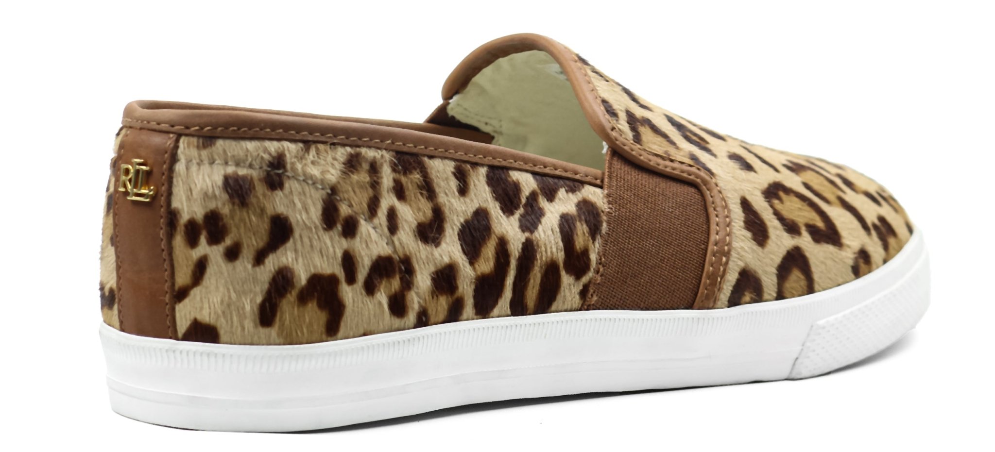 RALPH LAUREN Jinny Faux - Leather Trainer - Footcourt Egypt
