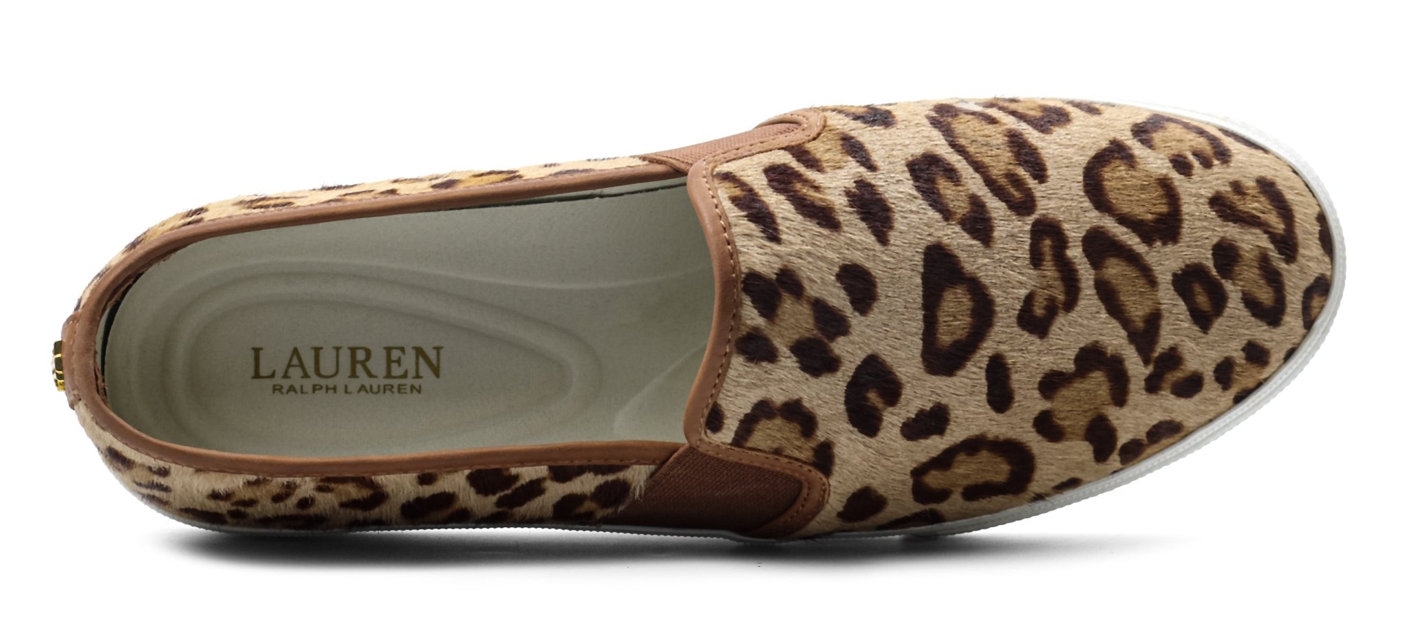 RALPH LAUREN Jinny Faux - Leather Trainer - Footcourt Egypt