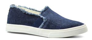 RALPH LAUREN Jinny Fray Faux - Leather Trainer - Footcourt Egypt